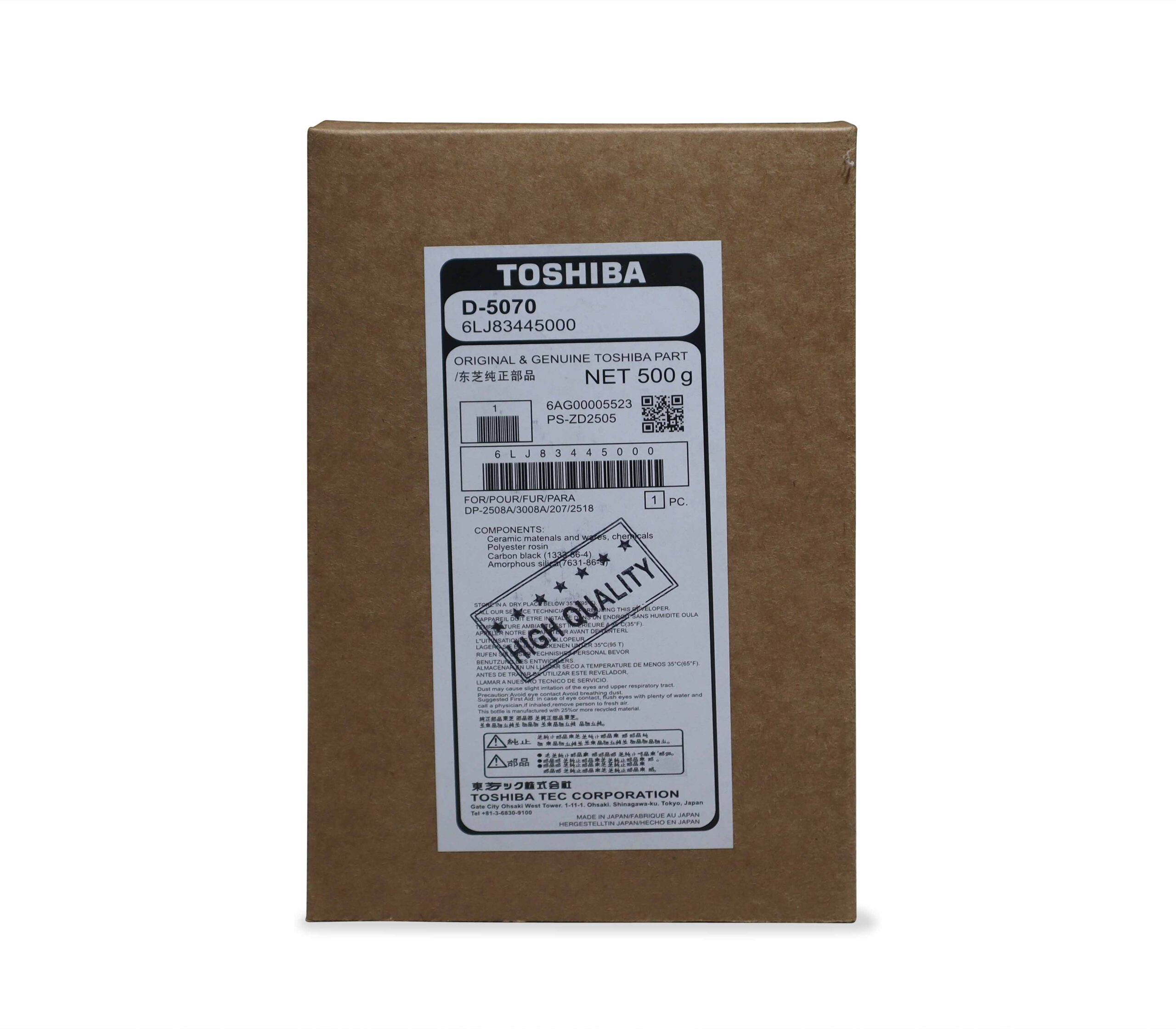 Toshiba Original D-5070 Developer (500g) – Genuine Part for DP-2508A / 3008A Series